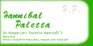 hannibal paletta business card